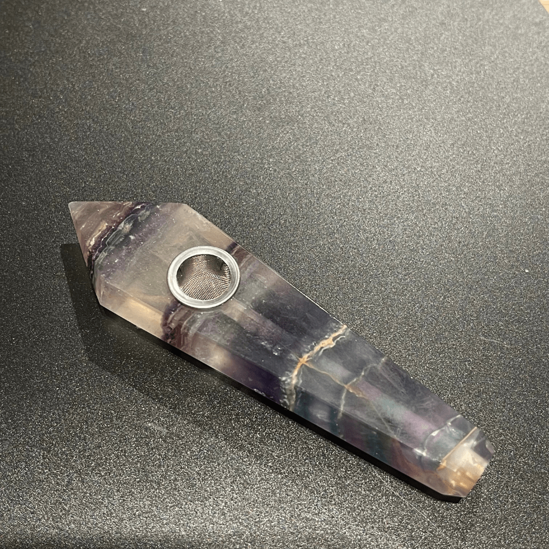 紫色夜光石Pipe 煙絲 煙斗