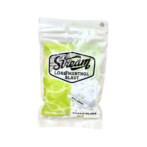 Steam super slim long menthol blast filter tips 5.4 x 22 mm (100 pcs)