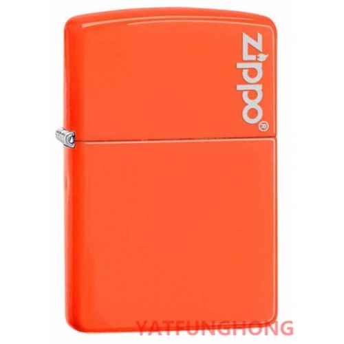 Zippo 瑩光橙與商標火機 (28888ZL)