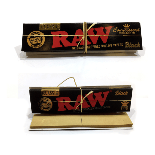 Raw Black King Size 110mm papers with tips