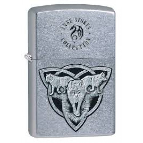 Zippo Anne Stokes Wolf Trinity Knot Design 三狼勳章火機 (49099)