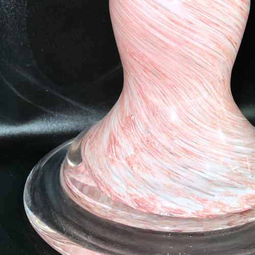 56cm 粉紅扭紋水煙壺