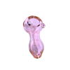 9cm Pink Glass Pipe