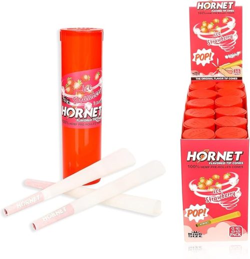 HORNET Flavor Pop 3 Cones King Size - Ice Strawberry