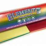 ELEMENTS Connoisseur Rainbow King Size Slim Papers + Tips