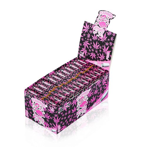 Flamingo Pink 78mm Rolling paper with tips