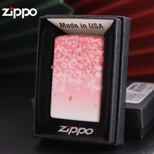 夜光櫻花粉色Zippo