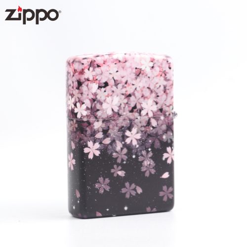 夜光櫻花黑色Zippo