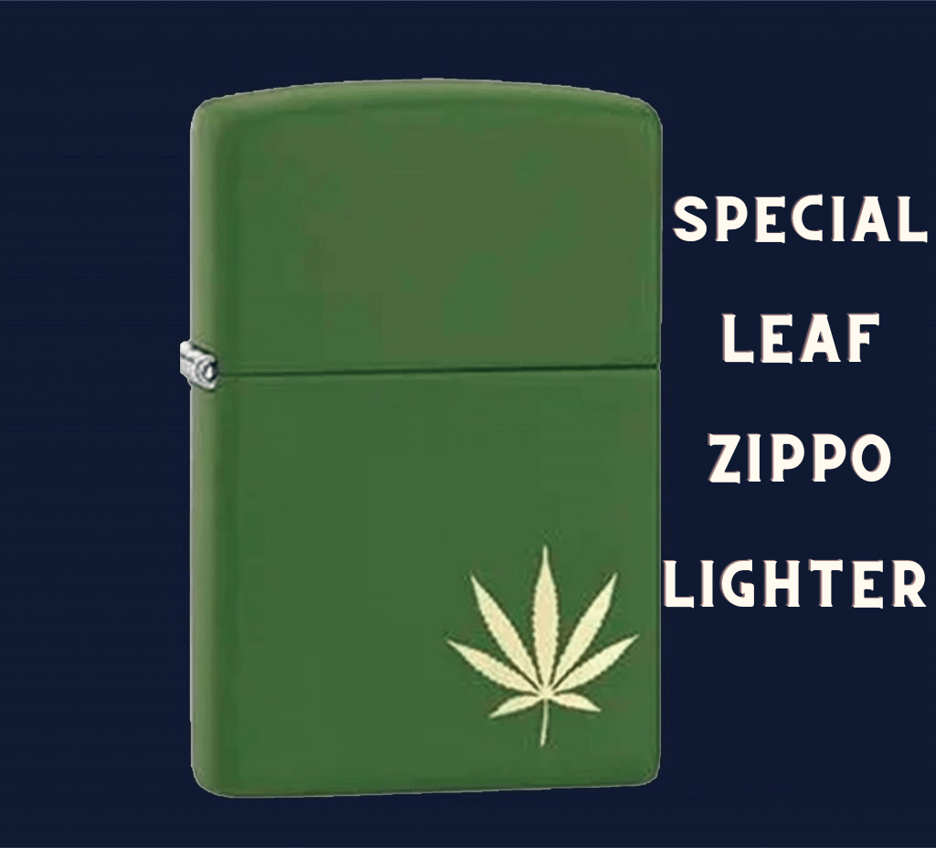 green leaf zippo lighter