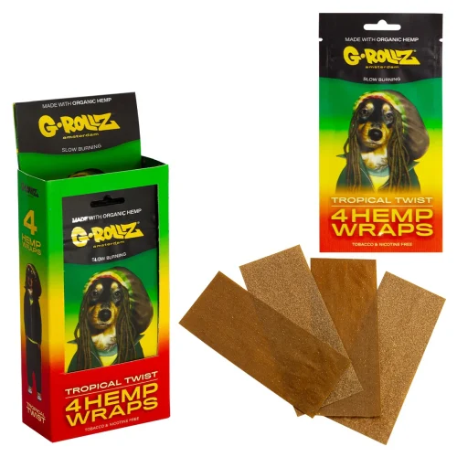 G-ROLLZ Hemp Wraps - 4 Per Pack - Tropical Twist