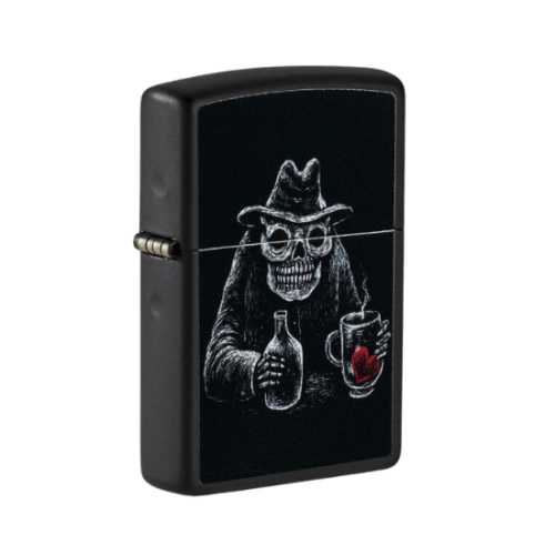 Zippo Windproof Lighter Moonshine Drinking Skull Bar Skull - 49254