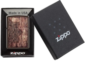 Zippo 木紋曼陀羅火機 (49184) 5