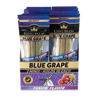King Palm 2 x Minis (2 x 1G)(Blue Grape) Slow burning Blunt Pre Roll