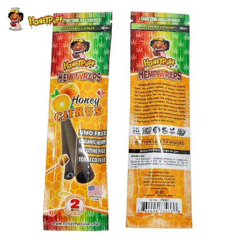 HONEYPUFF CITRUS FLAVOURED HEMP WRAPS