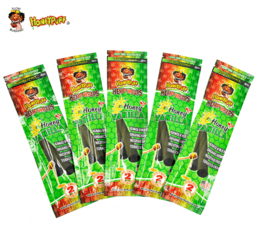 HONEYPUFF HONEY VANILLA FLAVOR KING SIZE HEMP WRAPS