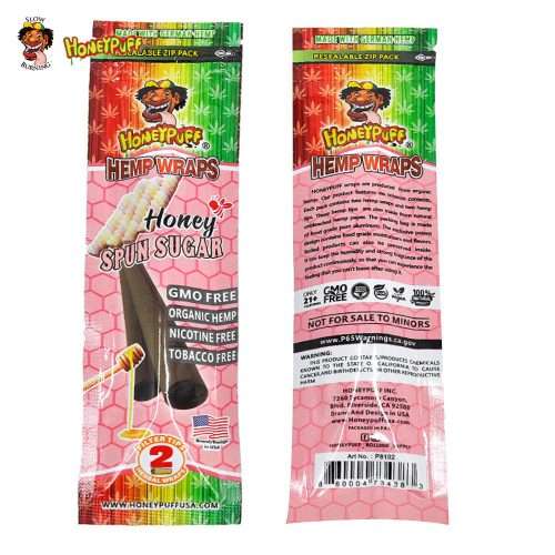 HONEYPUFF SPUN SUGAR FLAVOURED HEMP WRAPS