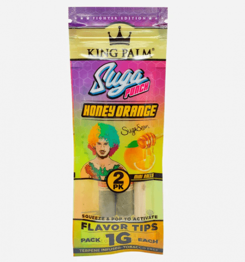 King Palm 2 Minis (2x1G)(Honey Orange) Slow Burning Blunt pre roll