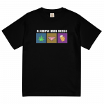 A SIMPLE MEN NEEDS 輕質棉質 T Shirt – 黑色