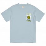 THC 輕質棉質 T Shirt – 淺藍色