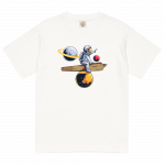 極高太空人 輕質棉質 T Shirt – 白色