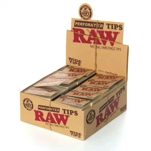 raw wide tips (50 per box)
