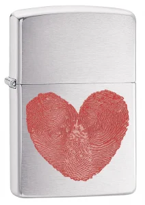 Zippo heart thumbprints